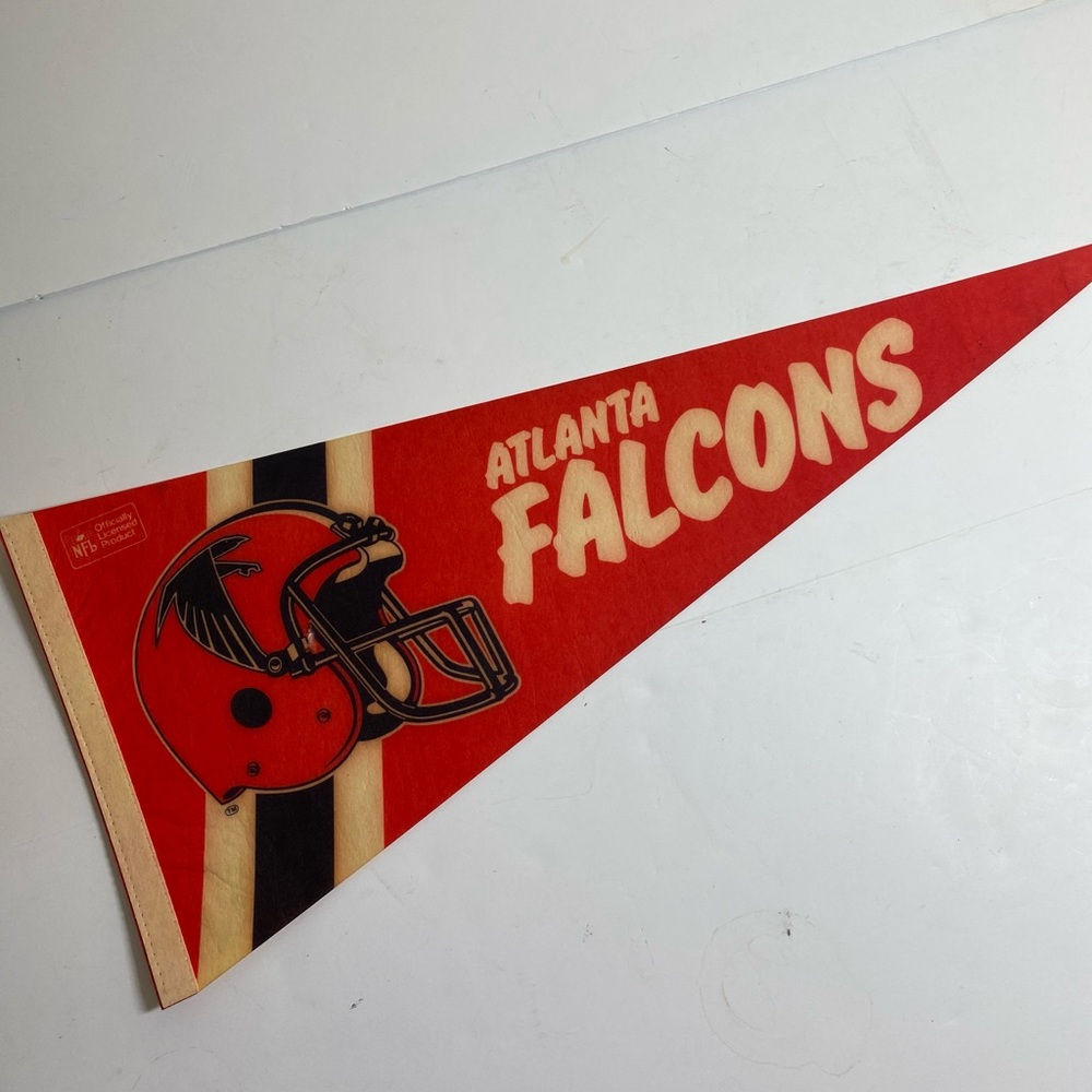 Vintage NFL 80s Atlanta Falcons Pennant